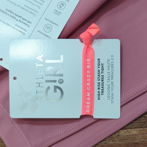 NWT Athleta girl high rise tights - Picture 4 of 5